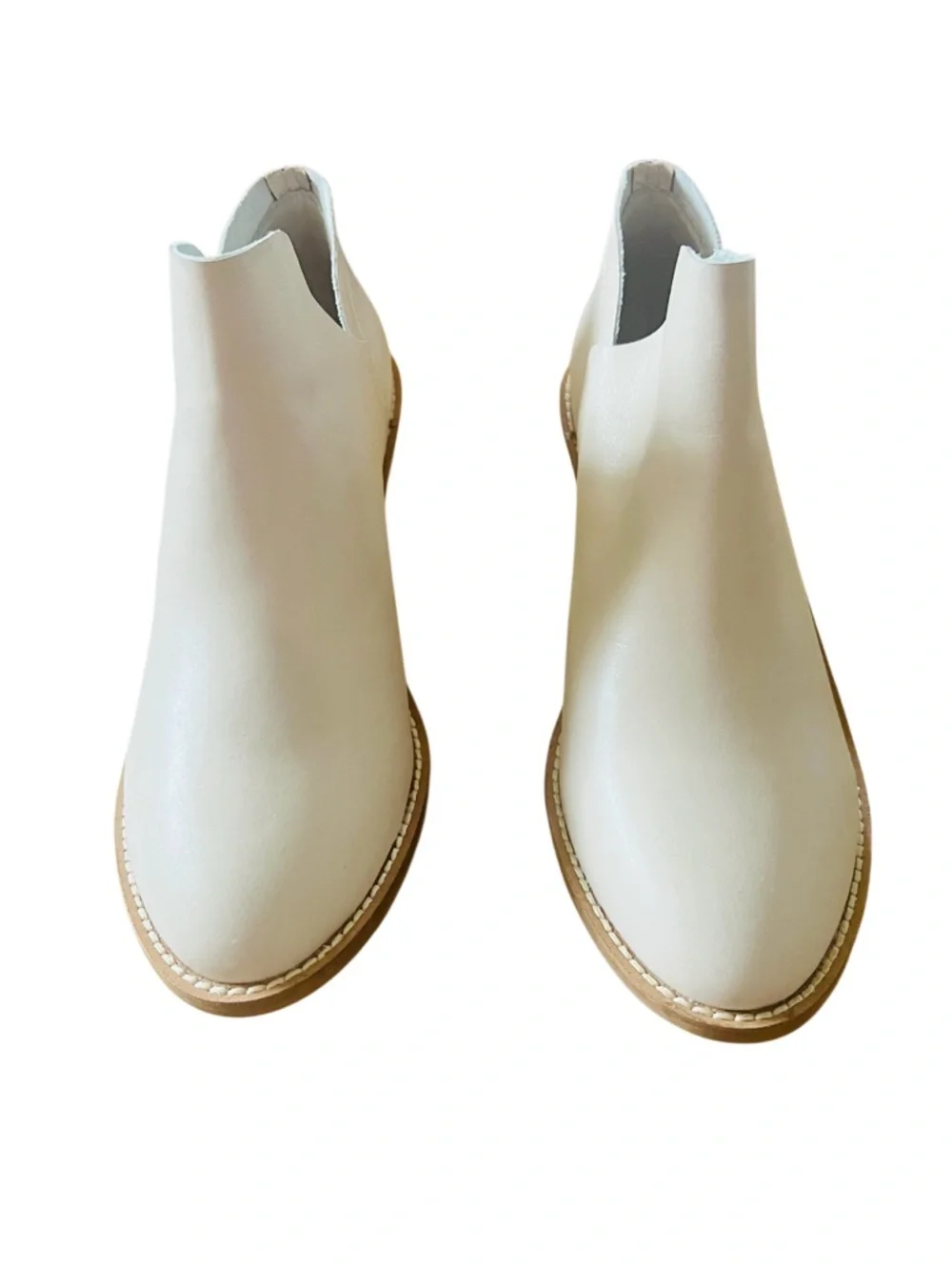 Kelsi Dagger Brooklyn Kenmare Ankle Booties Off White/Cream Size 7.5 NWOB